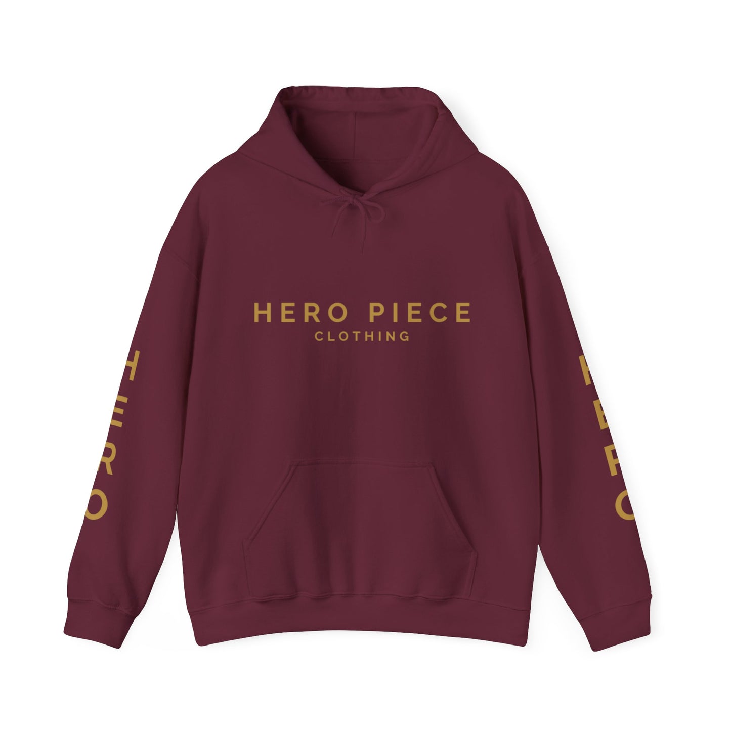 Maroon Gold Logo Hoodie