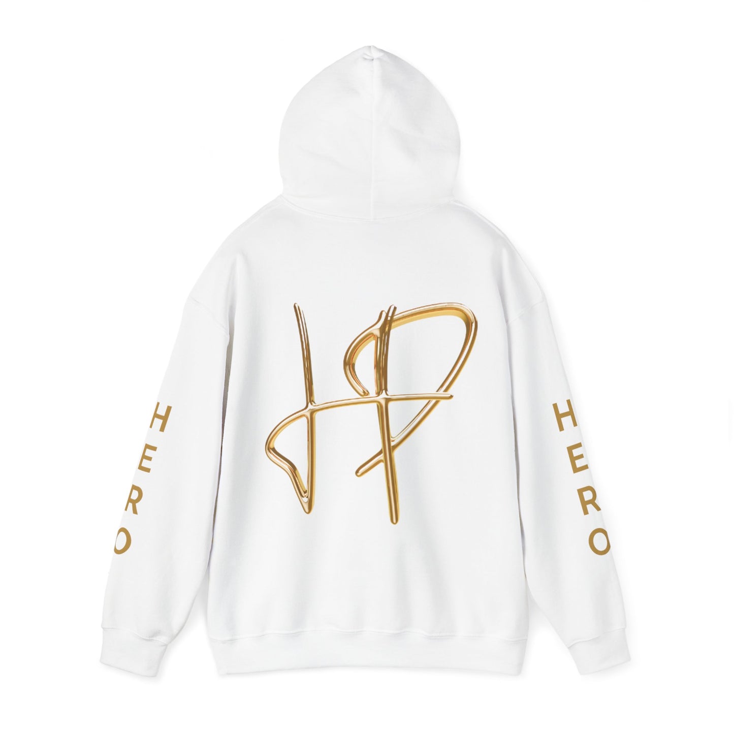 White Bold Logo Hoodie