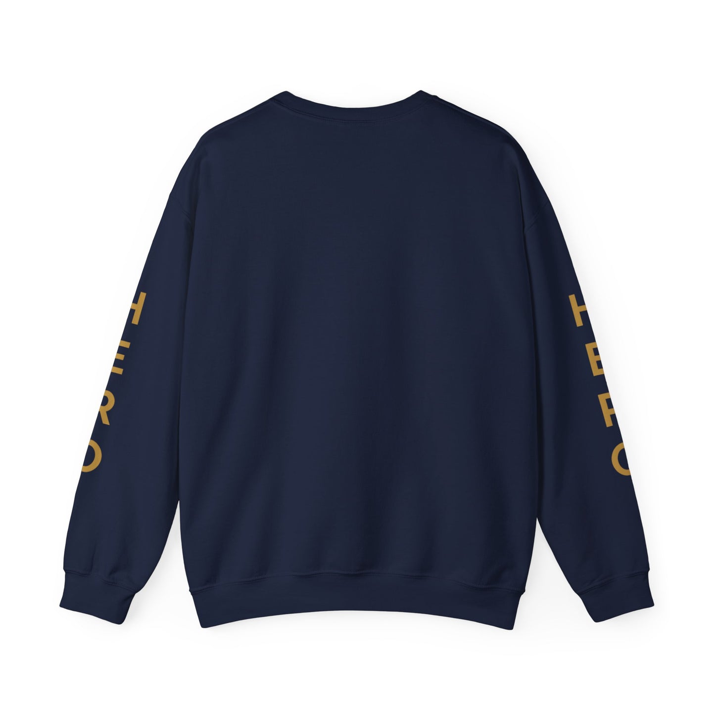Navy & Gold Logo Crewneck Sweatshirt, Unisex Sweatshirt, Bold Sweatshirt, Navy and Gold Sweatshirt, Logo Sweatshirt, Crewneck Sweater