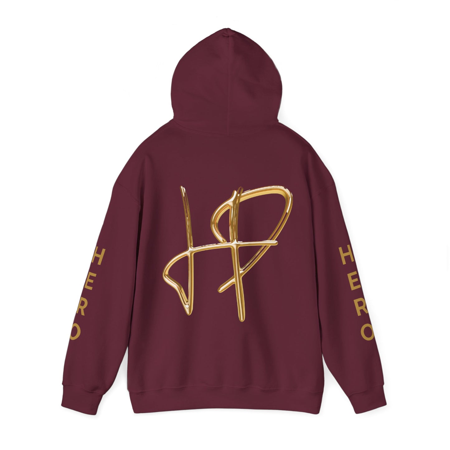 Maroon Gold Logo Hoodie