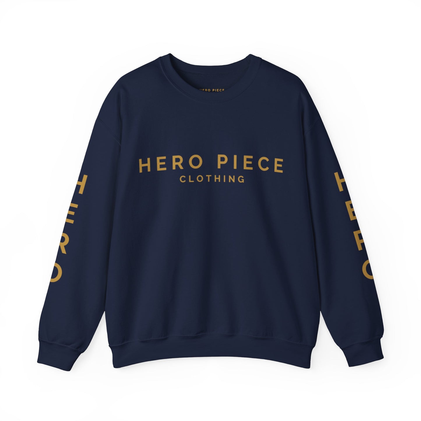 Navy & Gold Logo Crewneck Sweatshirt, Unisex Sweatshirt, Bold Sweatshirt, Navy and Gold Sweatshirt, Logo Sweatshirt, Crewneck Sweater