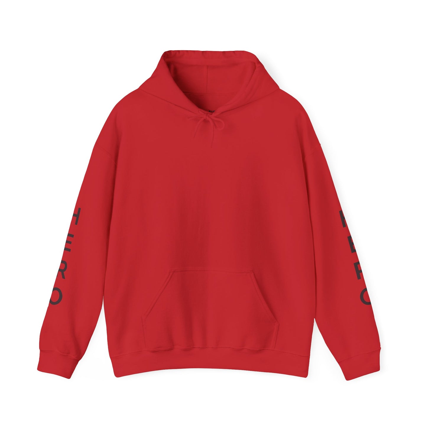 Red Inspirational Hero Hooded Sweatshirt